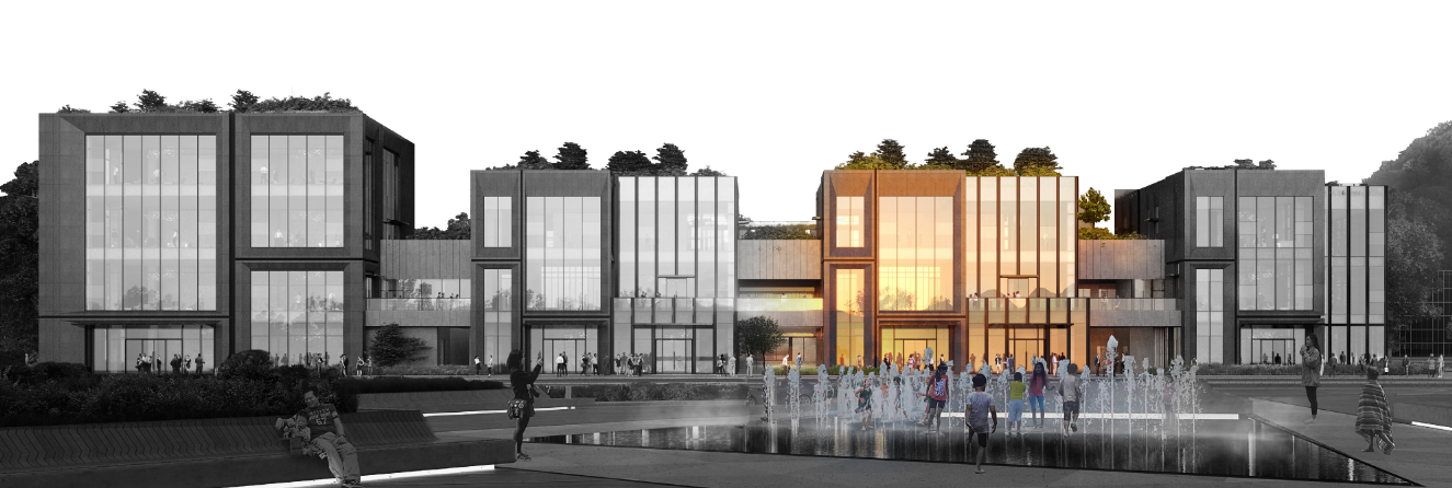 4#、5#产品
产品基础信息：建面约1174㎡，共计3层，各层层高约5.4m，约25m大面宽，约15m进深；
产品价值点：
•海景，园区通道旁、路口旁，约25m面宽优质展示面；
•约5.4m层高大气实用；
•预留重餐饮条件；
•户型方正内部无柱网，通达2F、3F室外平台，商业旗舰店、私人办公及私定会所首选；