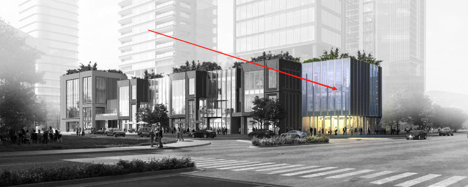 7#产品
产品基础信息：建面约1116㎡，共计3层，各层层高约5.4m，约25m超大面宽，约13m进深；
产品价值点：
•大面宽路口端头位，25m面宽极佳展示面；
•约5.4m层高大气实用；
•预留重餐饮条件；
•具备3F及4F屋顶架空绿化空间通达条件；