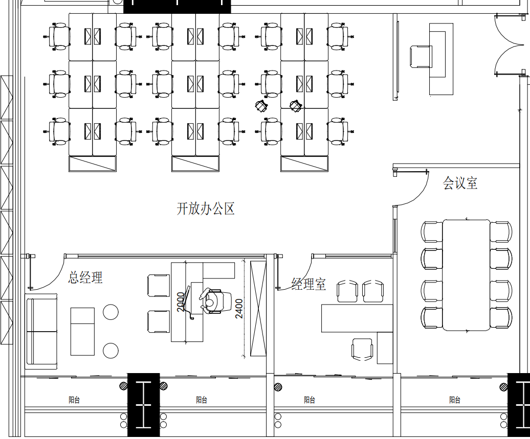 3、推租信息：
房型：03户型
面积：230㎡
交付标准：精装交付
户型格局：3+1格局，每户分隔带阳台，公区可坐18+人