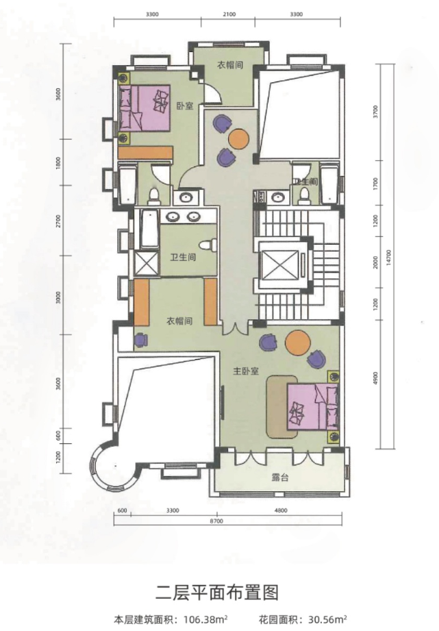 联排别墅 建面约212-250㎡