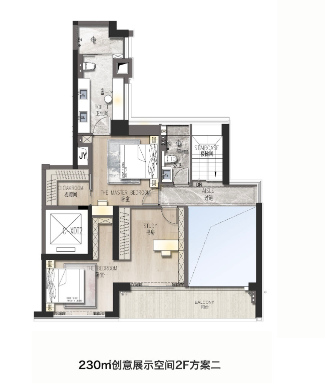 230㎡复式2楼创意展示空间方案2