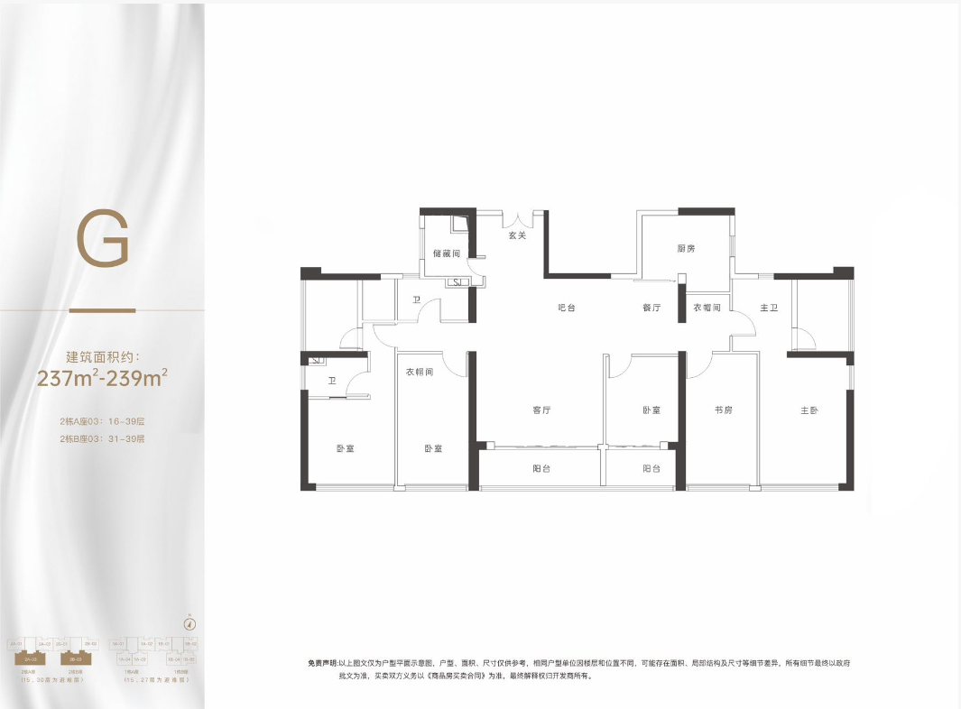 建面约 237-239m²5房