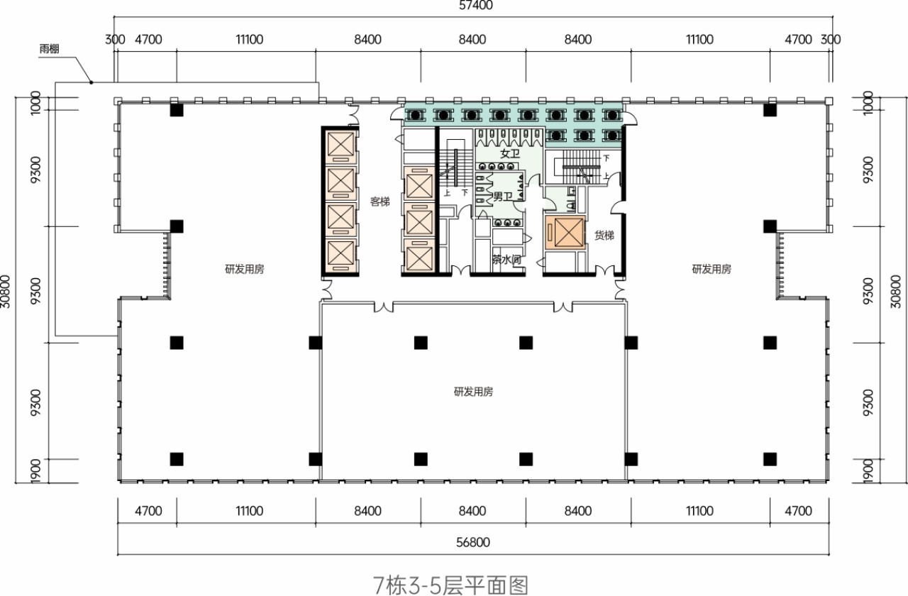 单层可售约1500㎡-5100㎡高标厂房,建面约500-1800㎡总部研发办公