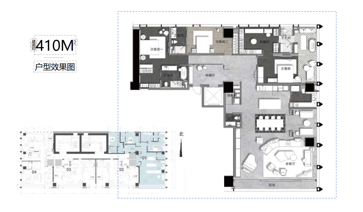 领空｜建面约210㎡-400㎡敬献全球塔尖
超配奢阔一线海景，户户朝南,约15km的滨海长廊，尽览壮阔的深圳湾海岸线，环幕生态湿地、海岸公园、城市繁华与无尽湾海的尚上领空，每一面，都是这座城市的超然界面。