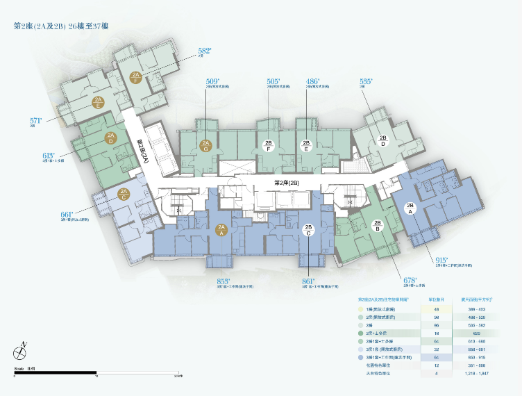 486呎，总价1370万港币起