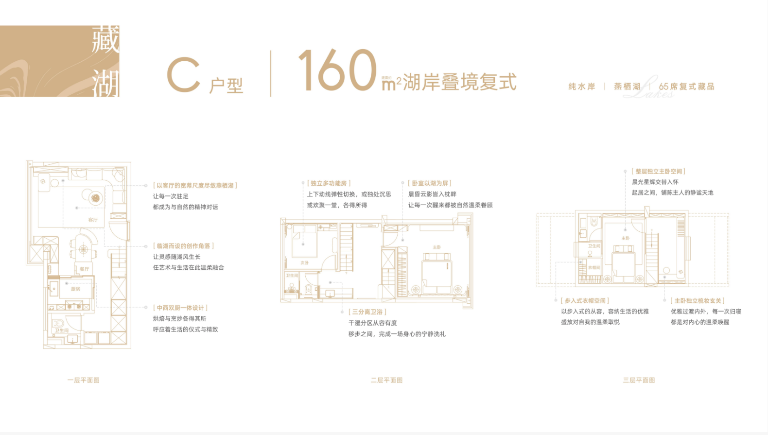 160平复式住宅毛坯现房,3层.每层3米层高。