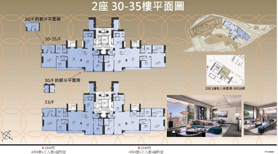 2329呎，总价14439万港币起